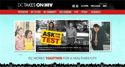 Desktop Screenshot of dctakesonhiv.com